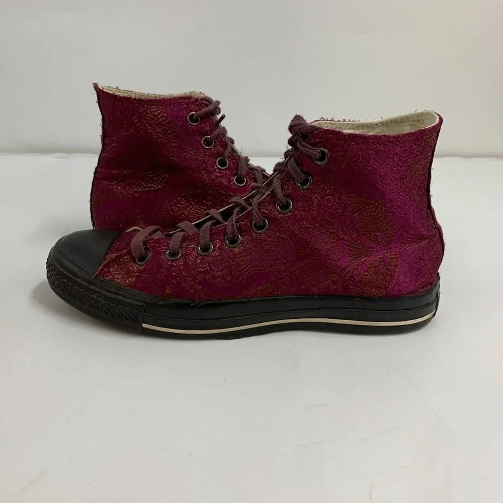 Converse Adults Unisex Embroidered Brocade High Top Lace Up Sneakers SZ 9M/11W - Picture 7 of 12
